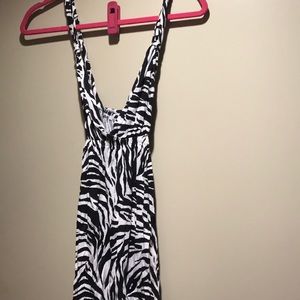 Zebra swim cover up